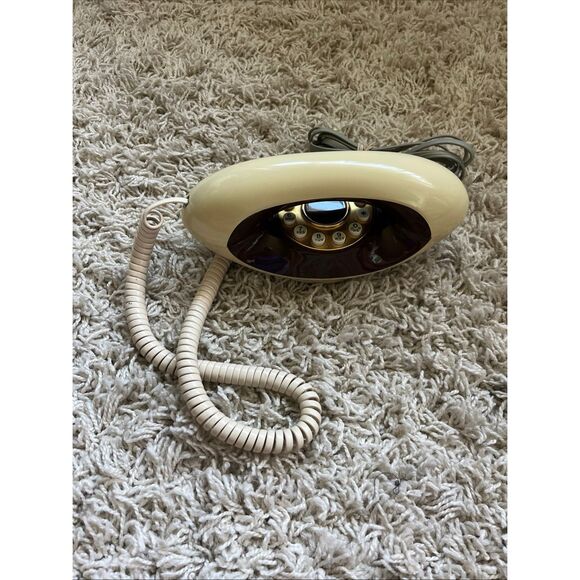 GENIE TELEPHONE 2 Tone push Mid Century Atomic AMERICAN ATC MCM - Picture 1 of 10